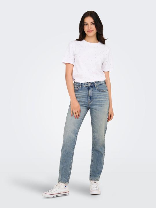 Actual product image Only ONLEMILY Hohe Taille Gerade geschnitten Jeans Mom Jeans (W28/L32)