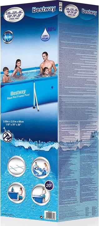 Produktbild Bestway Frame Pool (300 x 201 x 66 cm)
