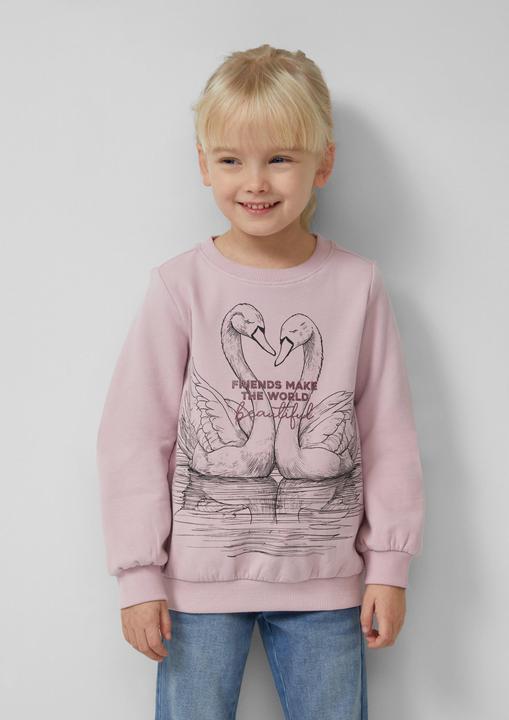 Produktbild s.Oliver Sweatshirt Kuscheliges Sweatshirt mit Glitzerprint (92)