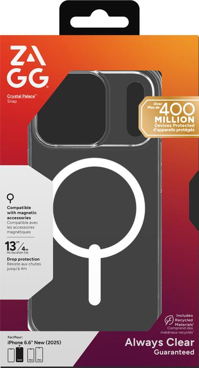 Actual product image Zagg Case für Apple iPhone 17 Pro Crystal Palace Snap (Apple iPhone 17 Pro)