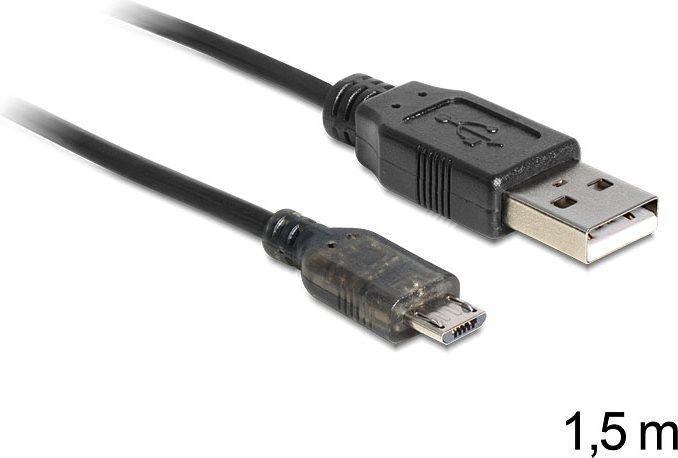 Produktbild Delock A – Micro B (1.50 m, USB 2.0)