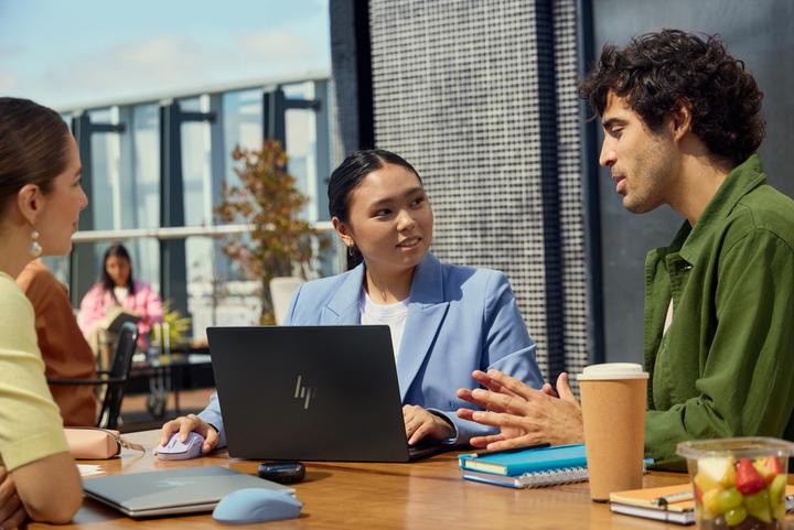 Actual product image HP 400 Quiet Purple Wireless Mouse (Wireless)