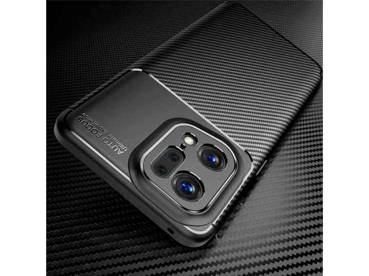 Produktbild Screenguard Oppo Find X5 Pro Hülle Carbon Design TPU Case (Oppo Find X5 Pro)