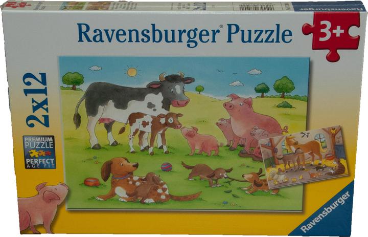 Produktbild Ravensburger Glückliche Tierfamilien (12 Teile)
