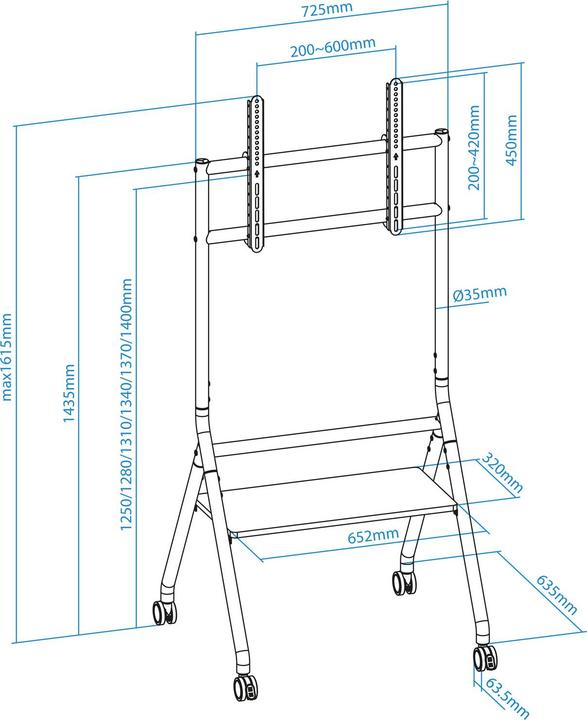 Nährwerte und Zutaten Tooq Technology iDreams (80 kg, 37" - 86")