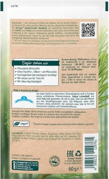 Produktbild Kneipp Badekristalle Waldbad (Badesalz, 60 g)