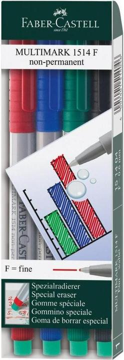 Image du produit Faber-Castell Overhead Pen Multimark Non-Permanent (4x)