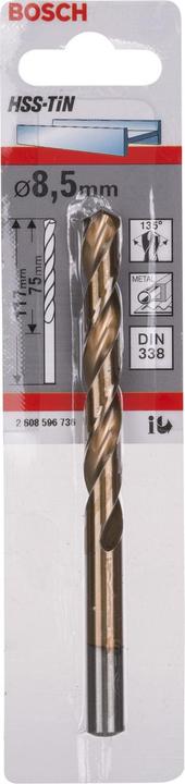 Productafbeelding Bosch Professional Zubehör HSS Metaaldraaiboor 8,5 mm (8,5 mm)