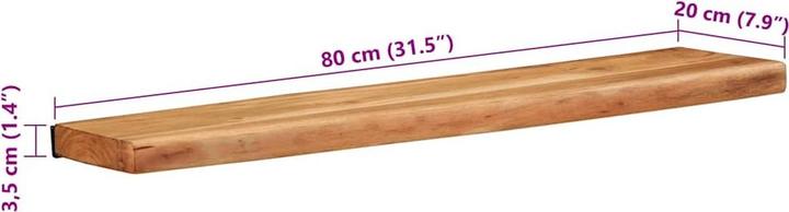 Immagine prodotto vidaXL Scaffale a muro (80 x 20 x 3.50 cm)