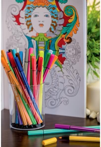 Productafbeelding STABILO Pen 68 Kartonnen portemonnee Viltstift Medium Veelkleurig (e) (Gesorteerd, 30 x)