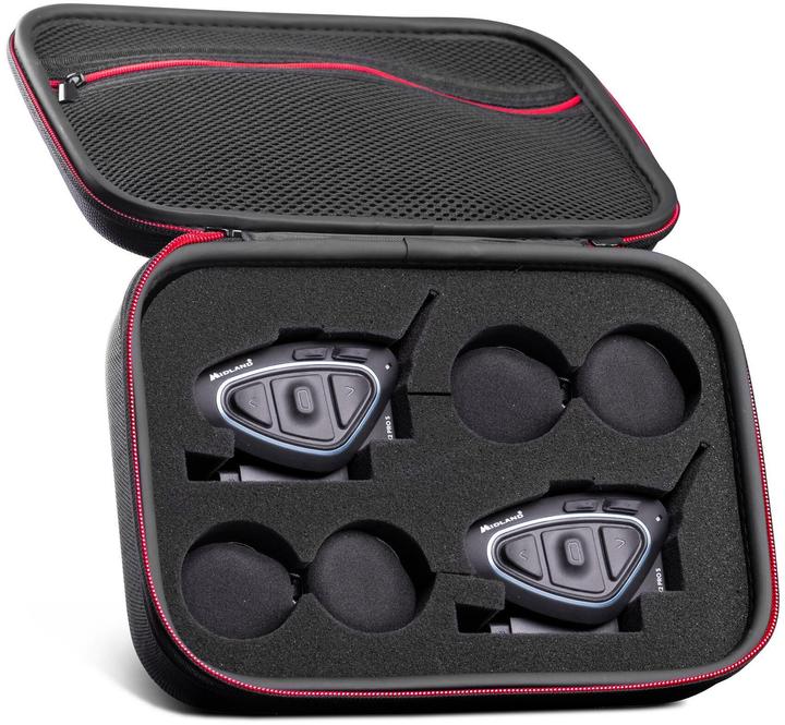 Image du produit Midland C1414.03 Interphone moto BTX2 Pro S-LR Twin Convient à (type de casque) tous les types de casque (Jeu de 2)