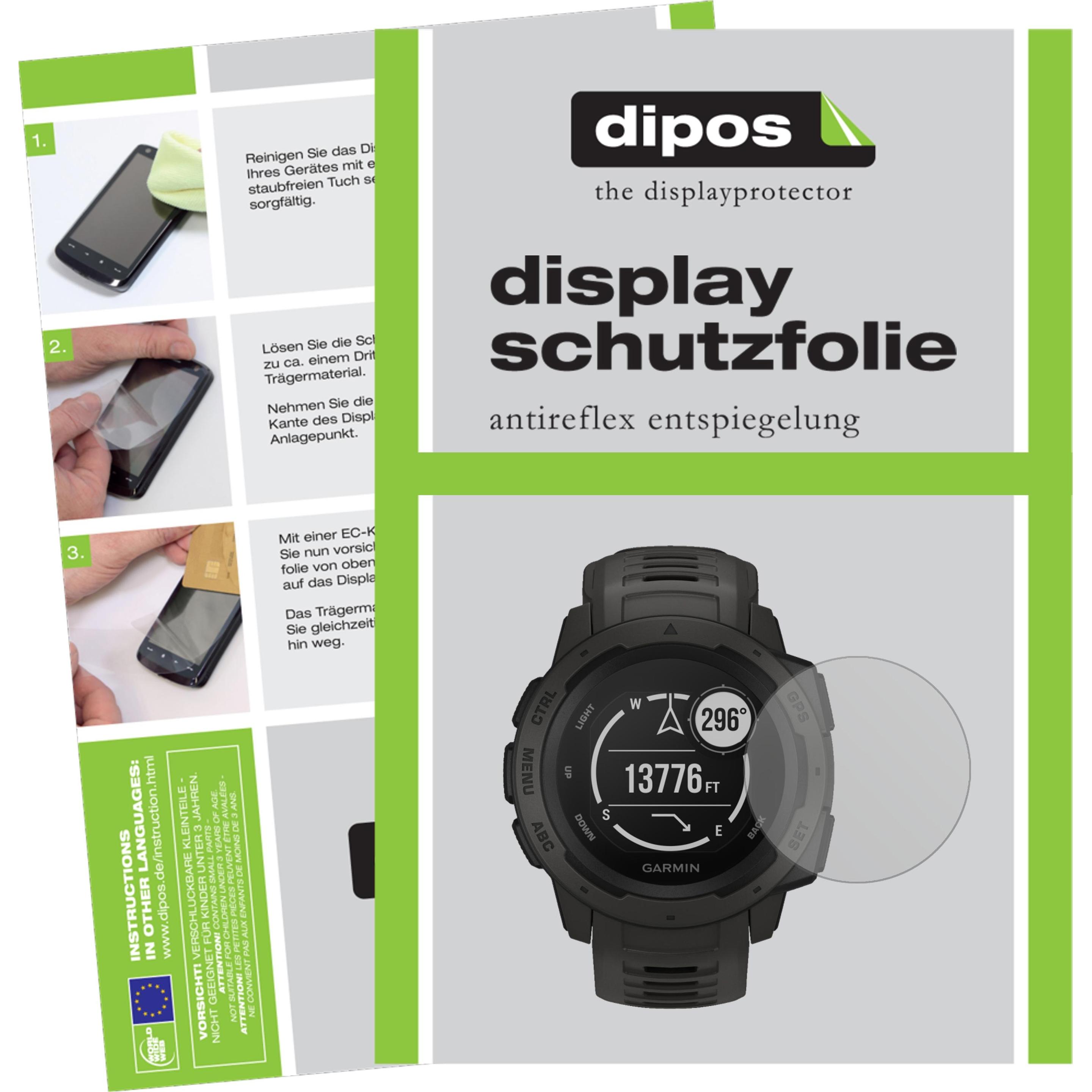 Dipos Displayschutzfolie Antireflex, Smartwatch Schutzfolie, Transparent