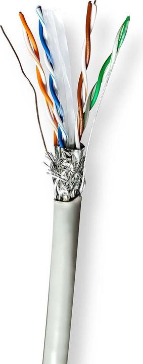 Nedis Rotoli di cavo di rete | CAT6 | Cavo a trefoli | S/FTP | CCA | 305,0 m | Per interno | Rotondo | P (S/FTP, CAT6, 305 m)