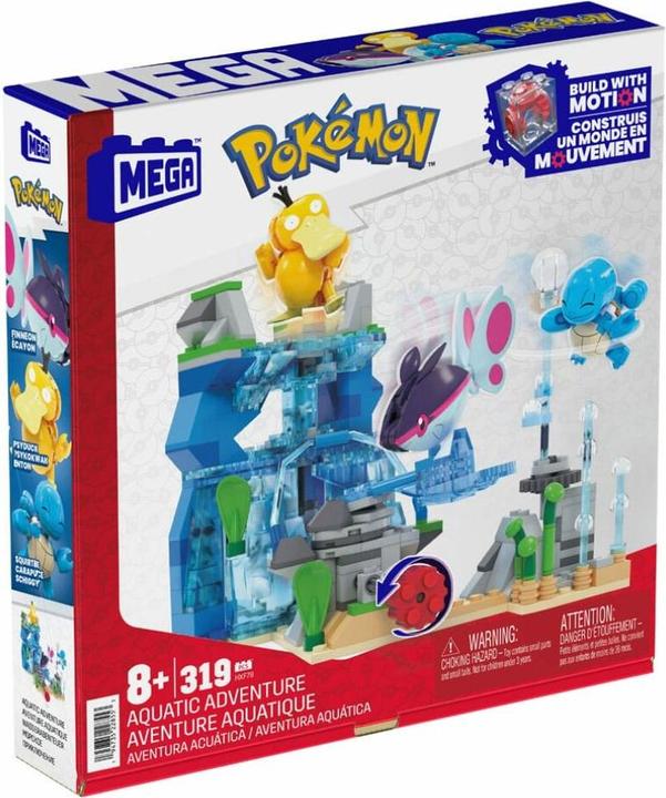 Produktbild MEGA Pokémon Wasserabenteuer Bauspielzeug-Set mit 3 Actionfiguren