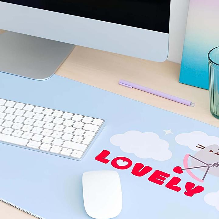 Actual product image Pusheen Gaming Mousepad XXL Cat Gaming Mousepad XXL non-slip and water-repellent Mousepad Large (XXL)