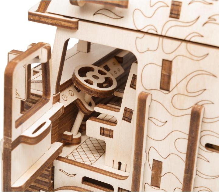 Actual product image Eco Wood Art Road King articulated lorry - 3D wooden construction kit