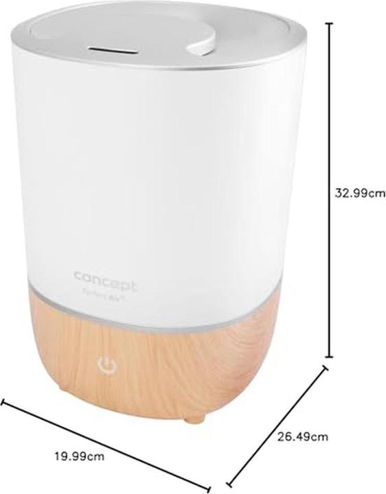 Actual product image Concept ZV1200 Humidifier Ultrasonic, Wood (30 m²)