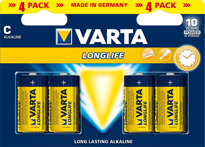 Produktbild Varta Longlife (4 Stk., C, 7600 mAh)