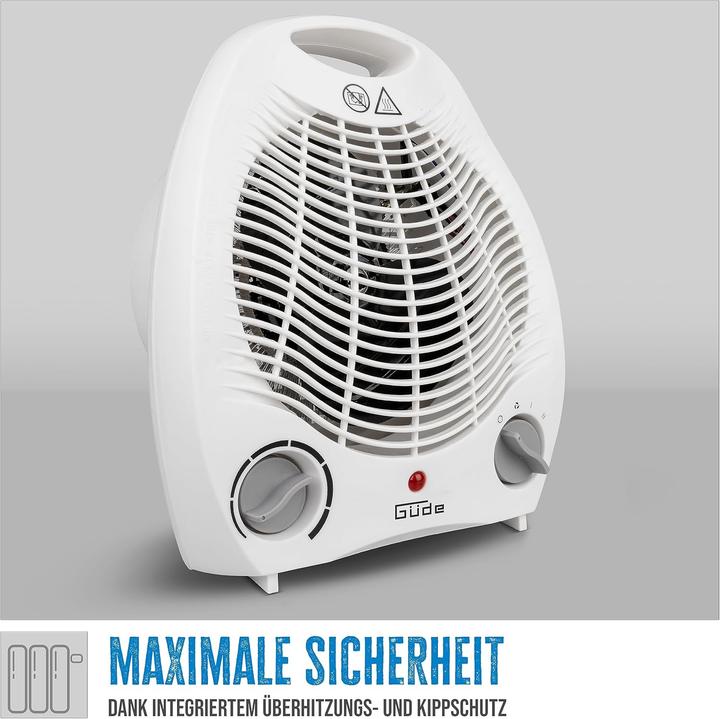 Radiateur Soufflant Céramique Güde GH 2000 K – 2000W, Protection Surchauffe (neuf)