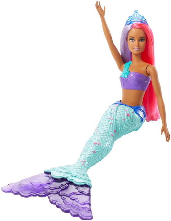 Produktbild Barbie Dreamtopia Meerjungfrau Puppe (pink- und lilafarbenes Haar)