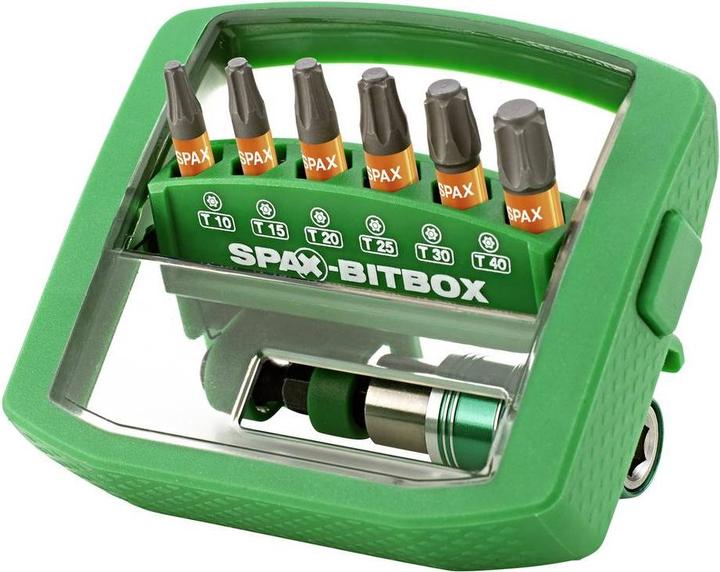 Produktbild Spax BITbox T-STAR PLUS (6 BITS T10-T40 25MM + 1 (Innensechsrund TX)