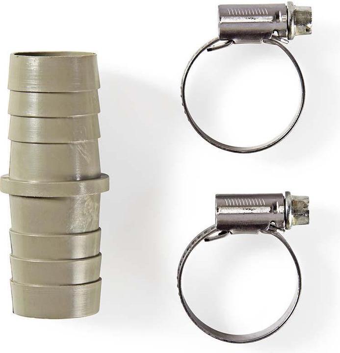 Immagine prodotto Nedis Prolunga con 2 fascette stringitubo | 19 mm | 19 mm | Grigio / Metallo (19 mm)