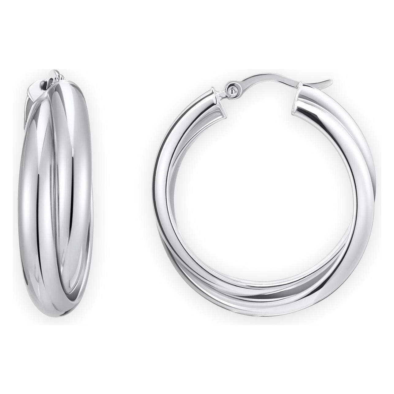 Thomas Sabo, Ohrringe, Creolen Verschlungenes Design, (925 Sterlingsilber, 925er Silber, Silber 925, Sterling Silver)