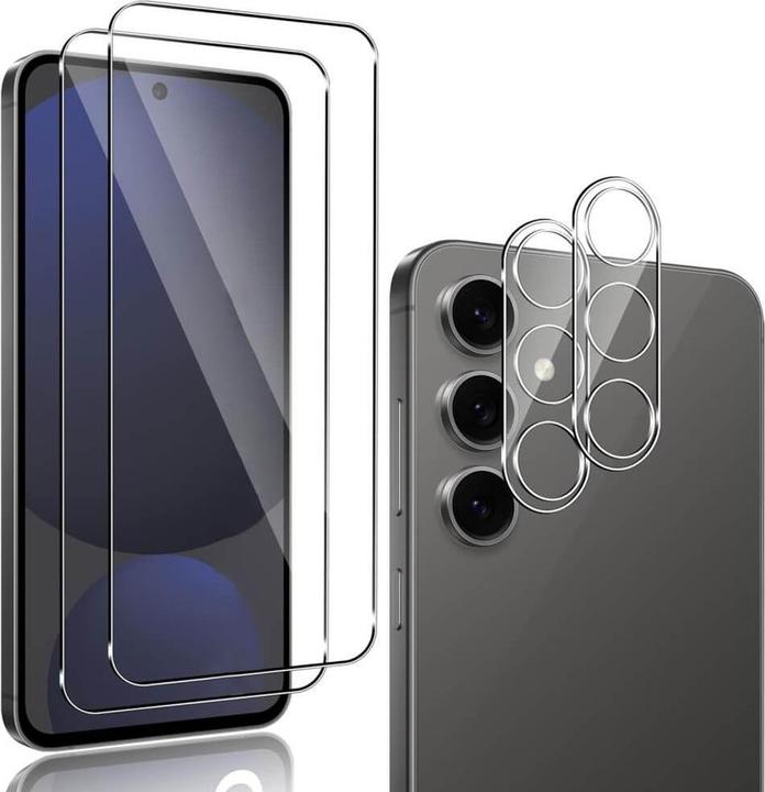 Cover-Discount Galaxy S24 FE - 2 Stk. Panzerglas Display und Kamera (2 pcs, Samsung Galaxy S24 FE)