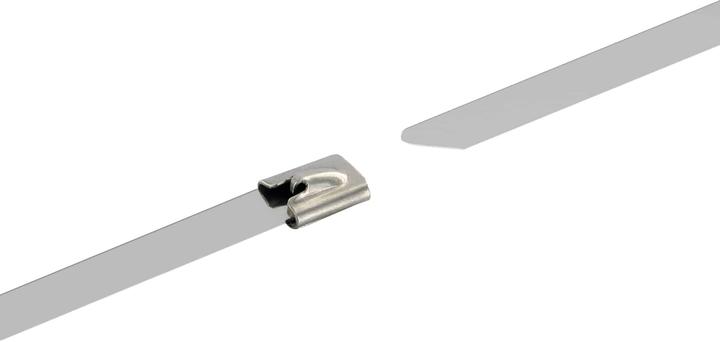 Produktbild Schwaiger Kabelbinder Edelstahl 0.25m 10 Stück (Metallkabelbinder, 250 mm, 10 Stk.)