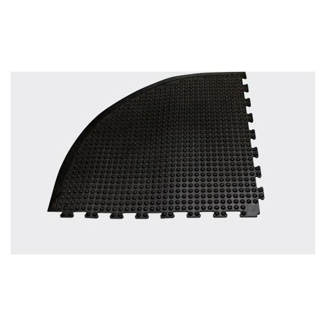 Miltex, Bodenschutzmatte, Anti-Ermüdungsmatte YOGA DOME, schwarz genoppt (90 x 90 cm)