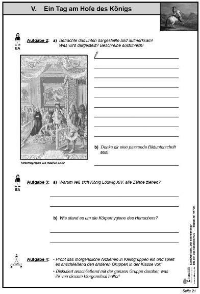 Nährwerte und Zutaten Lernwerkstatt - Der Sonnenkönig' (Ludwig XIV.) Die Zeit des Absolutismus (Deutsch, KOHL VERLAG Der Verlag mit dem Baum, 2007)