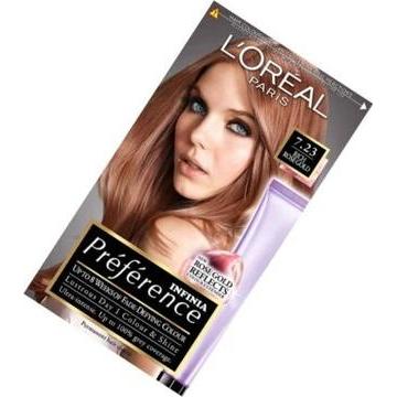 L'Oréal Paris, Haarfarbe, Preference (7.23 Dark Rose Gold)