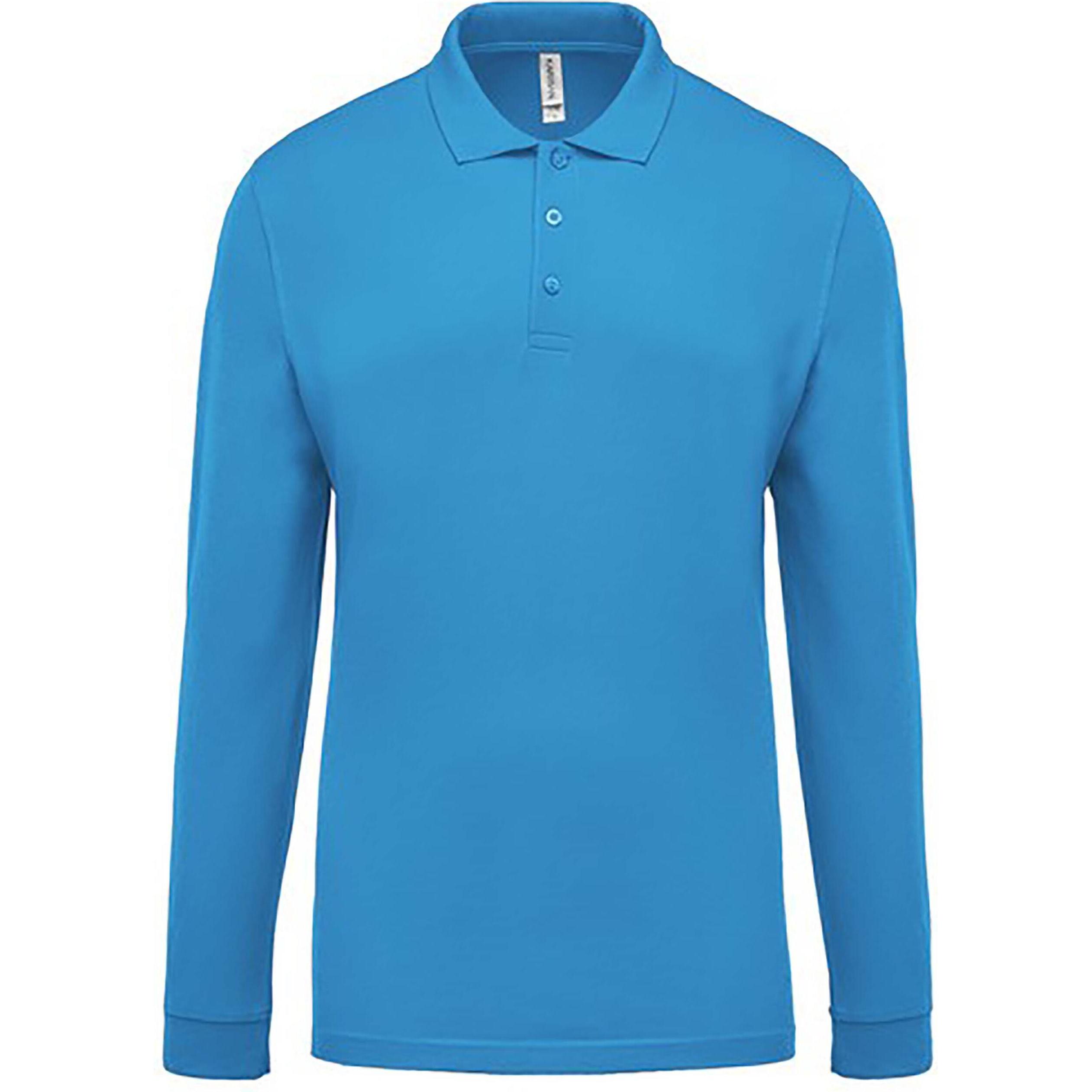 Kariban, Herren, Shirt, Piqué, Blau, (3XL)