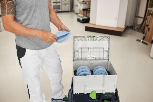 Image du produit Festool Systainer³ d'abrasifs SYS-STF D150 GR-Set (P180, P60, P120, P220, P80, P150)