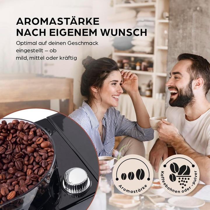 Produktbild Barista Kaffee & Technik Kaffeevollautomat mit integrierter Mühle, Timerfunktion und Touchdisplay