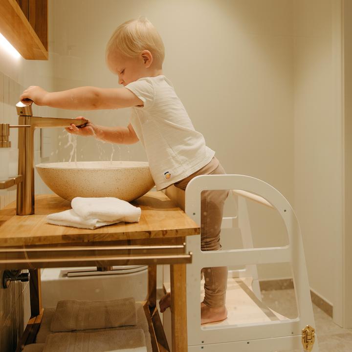 Actual product image Leg&go Transformable Kitchen Tower, White (40 x 45 x 90 cm)