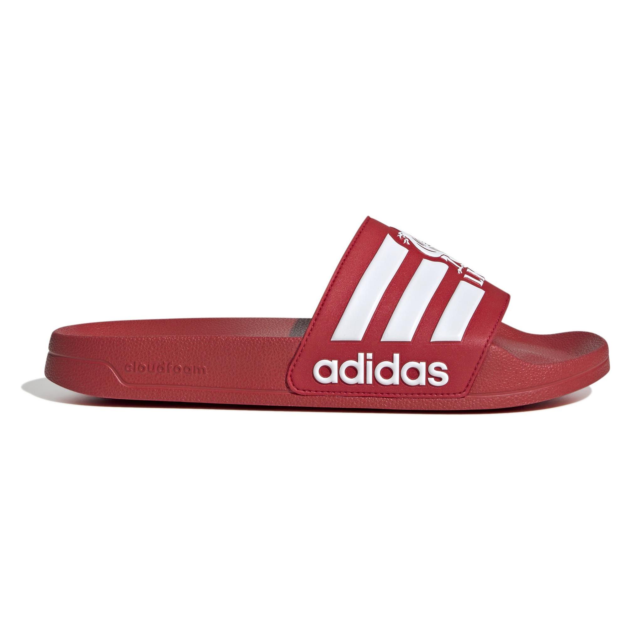 Adidas, Unisex, Sandalen, Adilette-Sandalen Liverpool Fc 2025/26, Mehrfarbig, Weiss, (43)