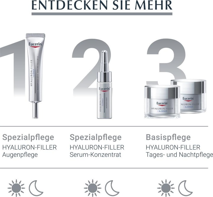 Produktbild Eucerin HYALURON-FILLER Tag LSF 15 nor Haut bis Mischhaut (50 ml, Tagescreme, SPF 15)