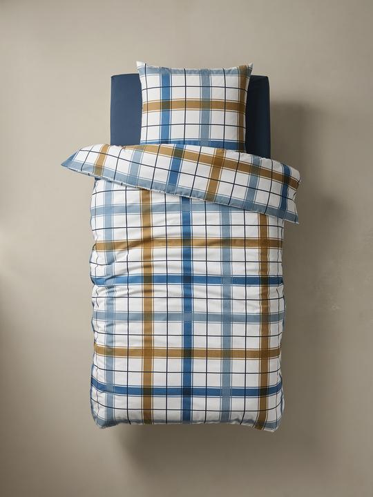 Image du produit Vertbaudet Kinder Flanellbettwäsche-Set RETRO WINTER mit Recycling-Baumwolle