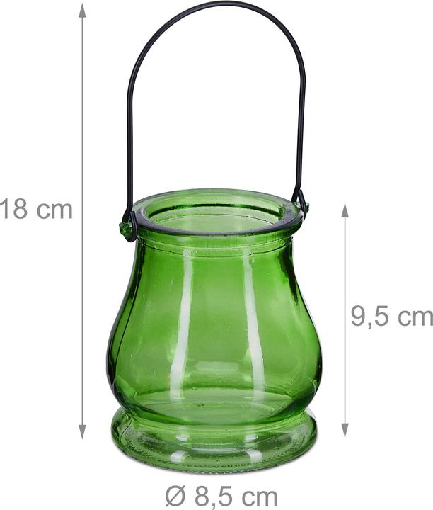 Immagine prodotto Relaxdays 12x lanternine-porta-tealight (12 x, 8,5 x 8,5 x 9,5 cm)