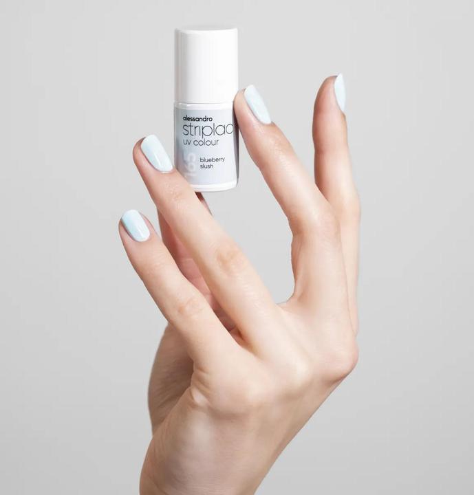 Actual product image Alessandro ALESSAN Striplac UV Colour Blue Sl 6.5ml (165 Blueberry slush, UV gel varnish)