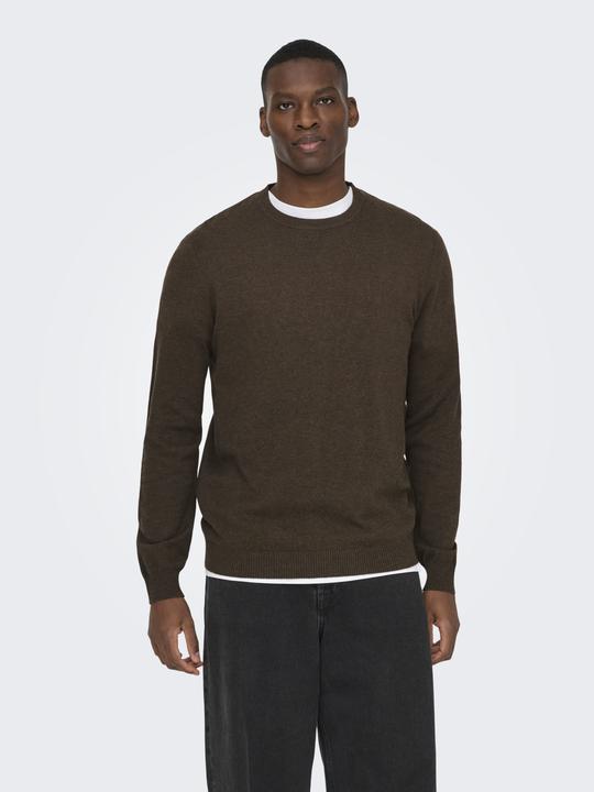 Produktbild Only & Sons Onsloui Reg 12 Mel Crew Knit Noos (XXL)