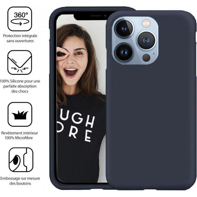 Thumbnail - Jaym Premium Silikonhülle, Blau Series (Apple iPhone 13 Pro), Smartphone Hülle, Blau