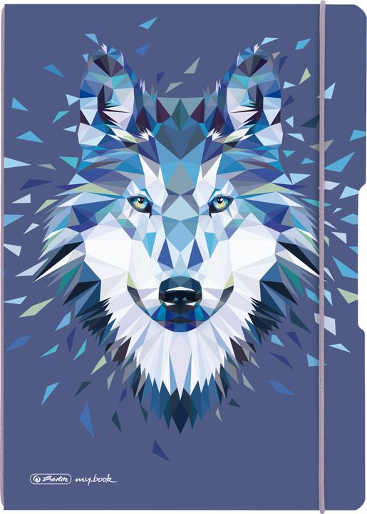 Produktbild Herlitz Notizheft my.book flex A4 Wild Animals Wolf, liniert (A4, Kariert, Weicher Einband)