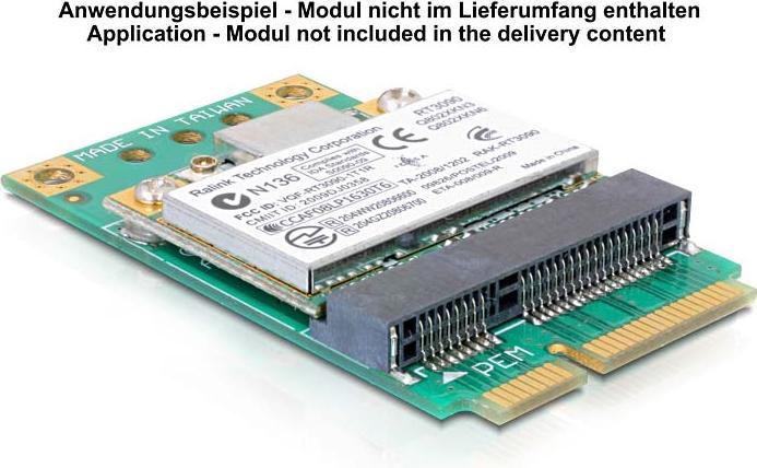 Produktbild Delock Converter Mini PCI Express half-size > full-size