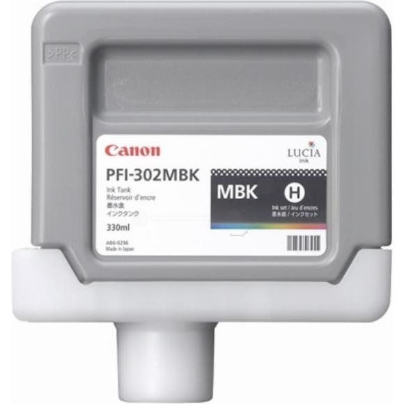 Canon, Druckerpatrone, Tinte Large Format schwarz Orig.Nr. PFI-302MBK (MBK)