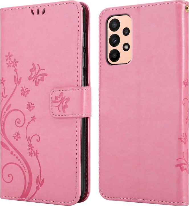 Produktbild Cadorabo Flower Book Hülle für Samsung Galaxy A23 4G (Samsung Galaxy A23)
