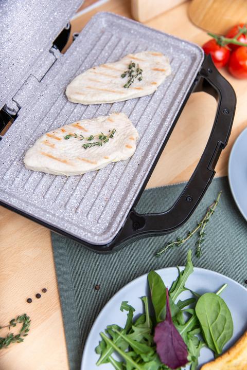 Actual product image Rohnson R-2751 Sandwich Toaster, Satin Steel