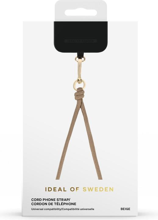 Image du produit iDeal Of Sweden pour tous les étuis avec port de chargement au centre Cord Phone Strap Beige