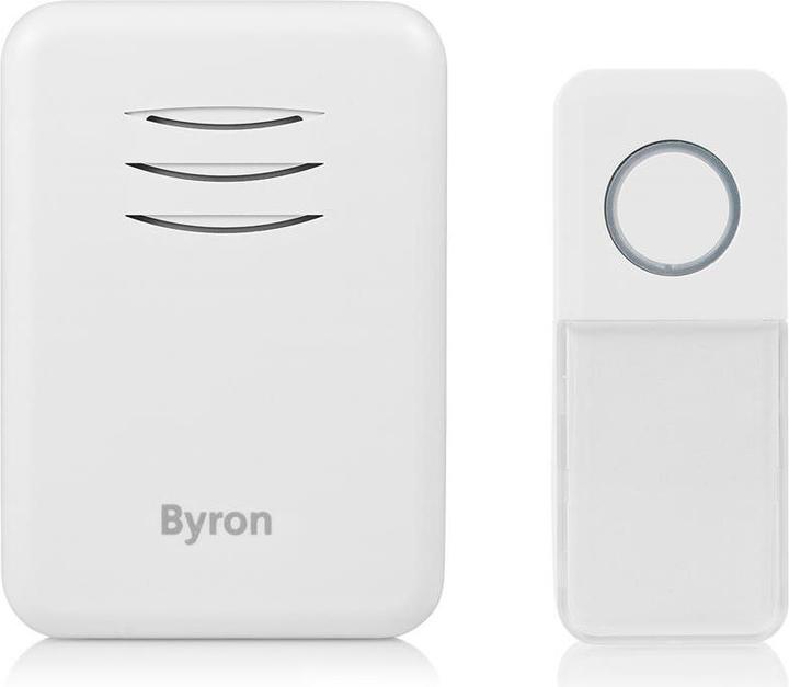Actual product image Byron Wireless Doorbell Battery Powered - White